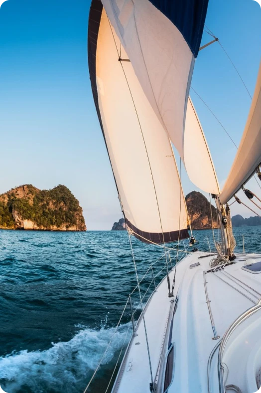 Bateau à voile qui représente le pilotage